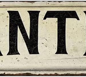 YOYUJU Pantry Sign Farmhouse Signs Wall Decor Art Country Decorations Rustic Vintage Home Tin Plaque Kitchen Gift 4x16 inches