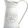 SOUJOY Rustic Shabby Chic Vase, Farmhouse Galvanized Flower Vase, Metal Milk Jug Vase, French Style Vintage Decorative Pitcher for Home Decor, Photo Props, Sparklers for Weddings