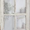 Sintosin Rustic Small Window Pane Mirror Wall Decor 11" x 16", Hanging Distressed White Farmhouse Rectangle Wood Frame Mirror, Handmade Decorative Window Mirrors for Living Room Bedroom Christmas