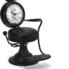 AOROTOE Barber Gifts for Men Barber Shop Decor Barber Chair Desk Clock Hairdresser Hairstylist Gift Ideas Table Top Clock 6.7" W x 8.6" H Black