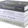 PTShadow 4 Pcs Decorative Books for Home dcor,Black and whiteshelf Decor Accents Library dcor for Home Sweet Stacked Books