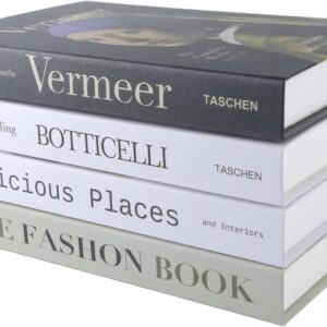 PTShadow 4 Pcs Decorative Books for Home dcor,Black and whiteshelf Decor Accents Library dcor for Home Sweet Stacked Books