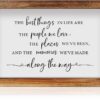 CHDITB The Best Things in Life Framed Wall Art(16"11"), Wooden Inspirational Quotes Bible Verse Scripture Table Decor, Rustic Religious Christian Jesus Artwork for Home Bedroom Living Room