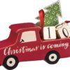 Primitives By Kathy Hand Lettered Countdown Block, Red Truck