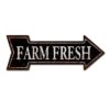 Farmers Market' Retro Vintage Arrow Metal Tin Sign, Decorative Wall Art Signage, Primitive Farmhouse Country Kitchen Home Dcor, 6 x 18 Inches