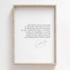 Wood Framed Decor Sign, Hunter S Thompson Life Should Not Be A Journey to The Grave Wow What A Ride Wall Art Print Quote Literary Quotes Decor Poster, 8 x 12 Inch (Natural Frame)