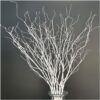 10Pcs Pure White 29.5" Lifelike Curly Coral Branches Dry Artificial Twigs Fake Plants Bendable Sticks Stems DIY Craft Vases Home Wedding Garden Hotel Office Decor