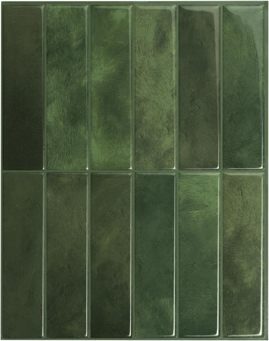SMART TILES Peel and Stick Backsplash - 5 Sheets of 11.43" x 9" - 3D Adhesive Peel and Stick Tile Backsplash for Kitchen, Bathroom, Wall Tile