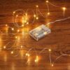 CANDLE IDEA 2 Pack 5m 50 LED Fairy Lights Battery Operated, Mini Fairy String Twinkle Lights, Battery Powered LED Christmas Tree Wire Lights, for Party, Centerpiece, Bedroom Decoration (Warm White)