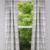 Crawford 72"x 63" Unlined Cotton Curtain Panels by Primitive Home Decors