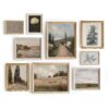 Vintage French Country Gallery Wall Art - Set of 9 Sketch Posters, Warm Aesthetic Farmhouse Wall Decor, 11x14 In Unframed