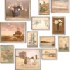 97 Decor Vintage Farmhouse Wall Decor - French Country Decor, Farmhouse Wall Art Gallery Prints, Rustic Farmhouse Pictures, Neutral Cottagecore Vintage Poster Artwork for Kitchen Bedroom (UNFRAMED)