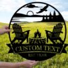 Custom Metal Campfire Sign for Wall - Personalized Outdoor Hanging Sign for Campsite, RV, and Cabin - Country Home Decor for Wall, Housewarming Gift, and Gift for Campers and Travelers
